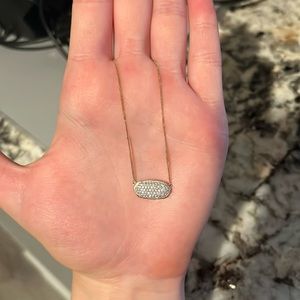 14K Gold (yellow) Diamond Elisa necklace